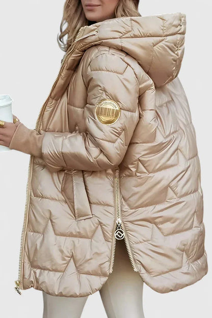 Naomi | Women's Quilted Hooded Elegant Winter Parka Jacket