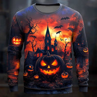 Alexandre | Men's Halloween Graphic Crew Neck Sweatshirt