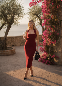 Nicola | Women's Sleek Halter Bodycon Evening Dress