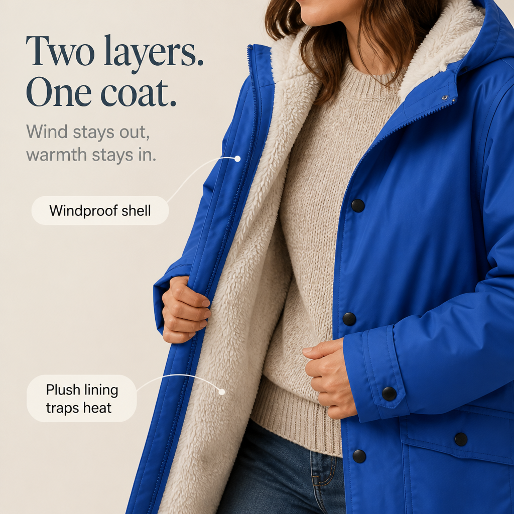 Nicola | Women's Waterproof Lined Hooded Jacket