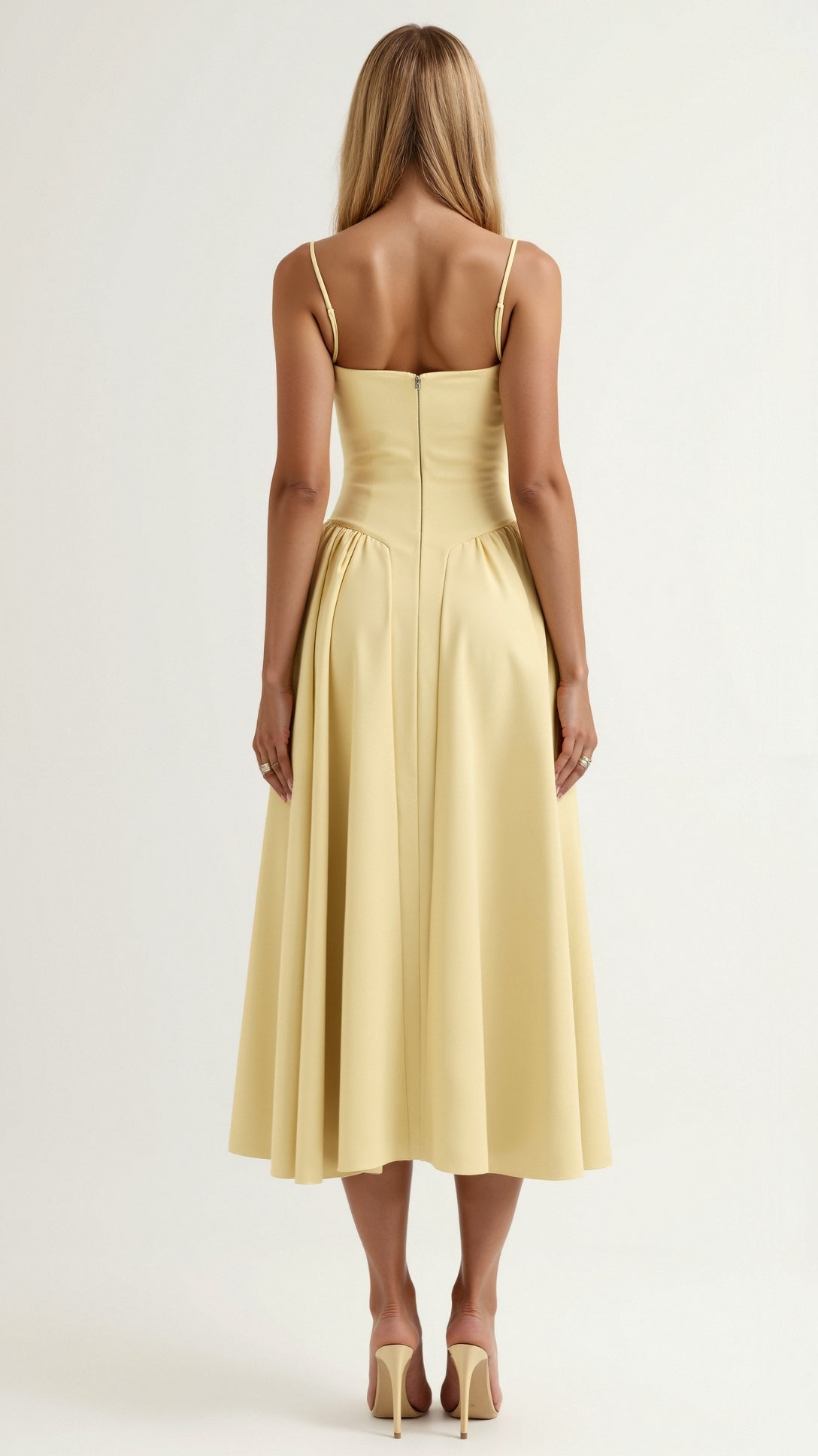 Cara | Women's Elegant Flared Midi Dress
