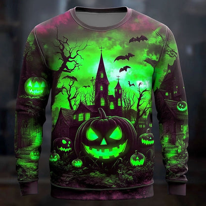 Alexandre | Men's Halloween Graphic Crew Neck Sweatshirt