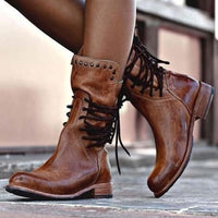 Rose | Women's Casual Orthopedic Boots With Low Block Heel