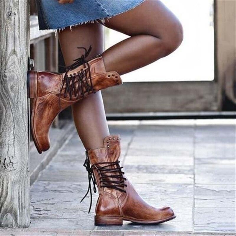 Rose | Women's Casual Orthopedic Boots With Low Block Heel