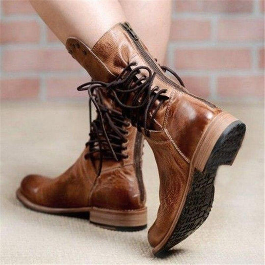 Rose | Women's Casual Orthopedic Boots With Low Block Heel