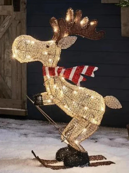Outdoor Christmas Decoration Lit Reindeer Figure