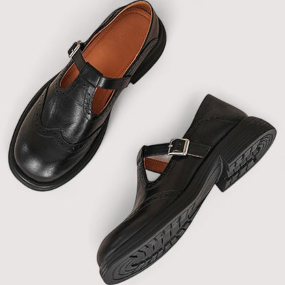 Peony | Women's Vintage Leather Mary Janes