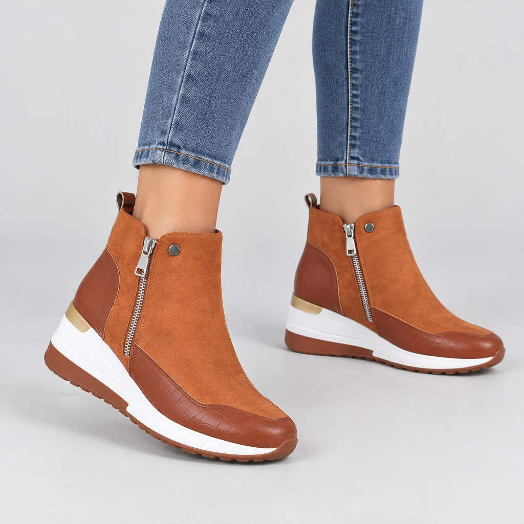 Poppy | Women's Waterproof Ankle Boots with Zipper
