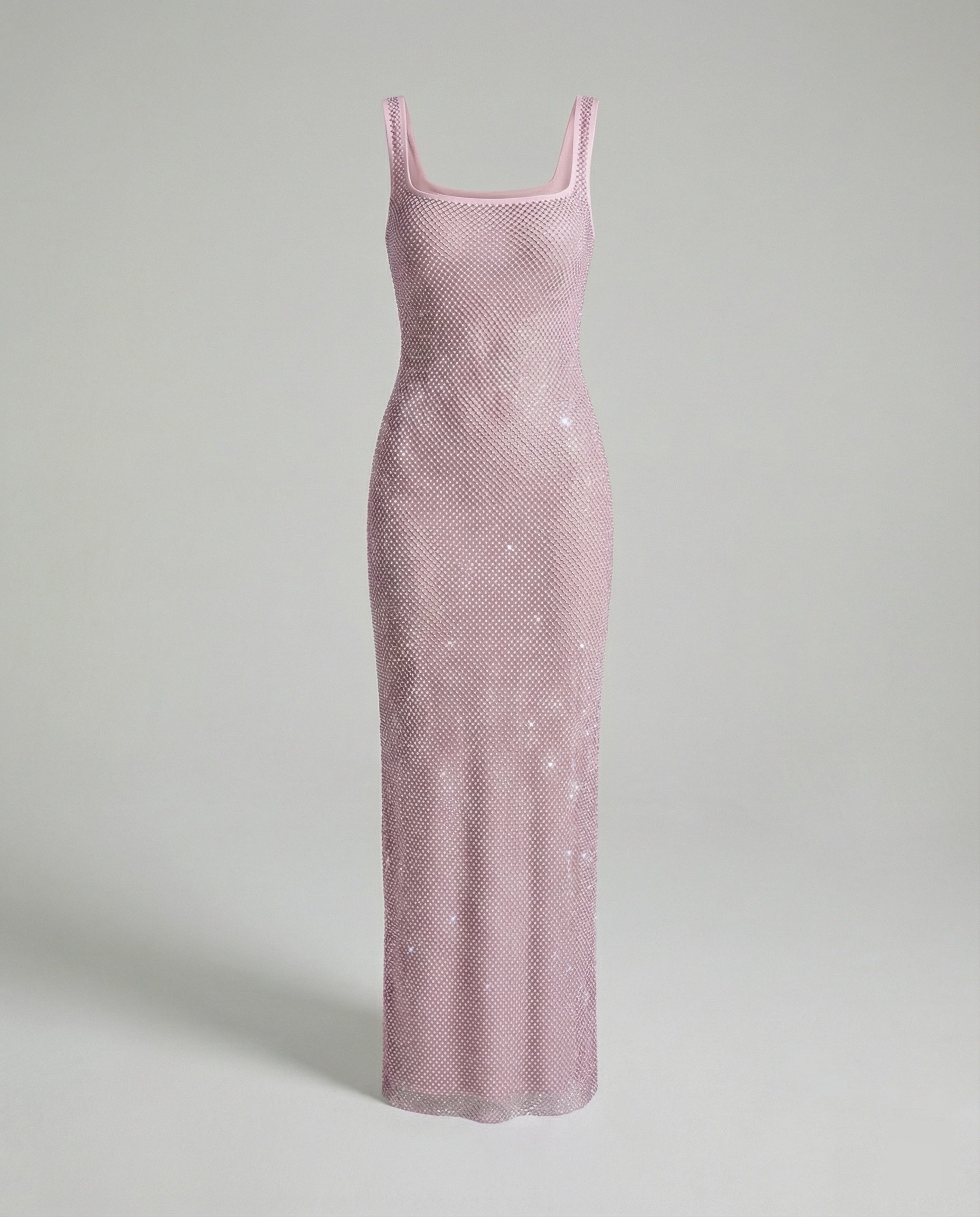 Karevyn | Women’s Elegant Square Neck Glitter Maxi dress