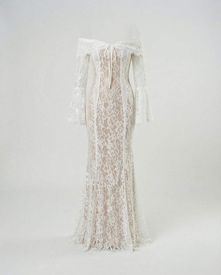 Zena | Women’s Maxi Off-Shoulder Wedding Guest Dress