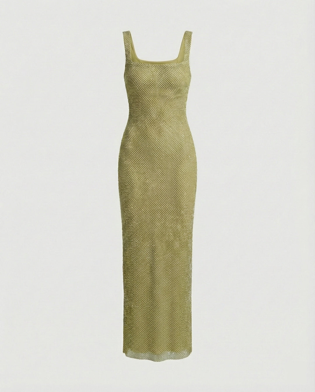 Malina | Women’s Elegant Square Neck Glitter Maxi dress