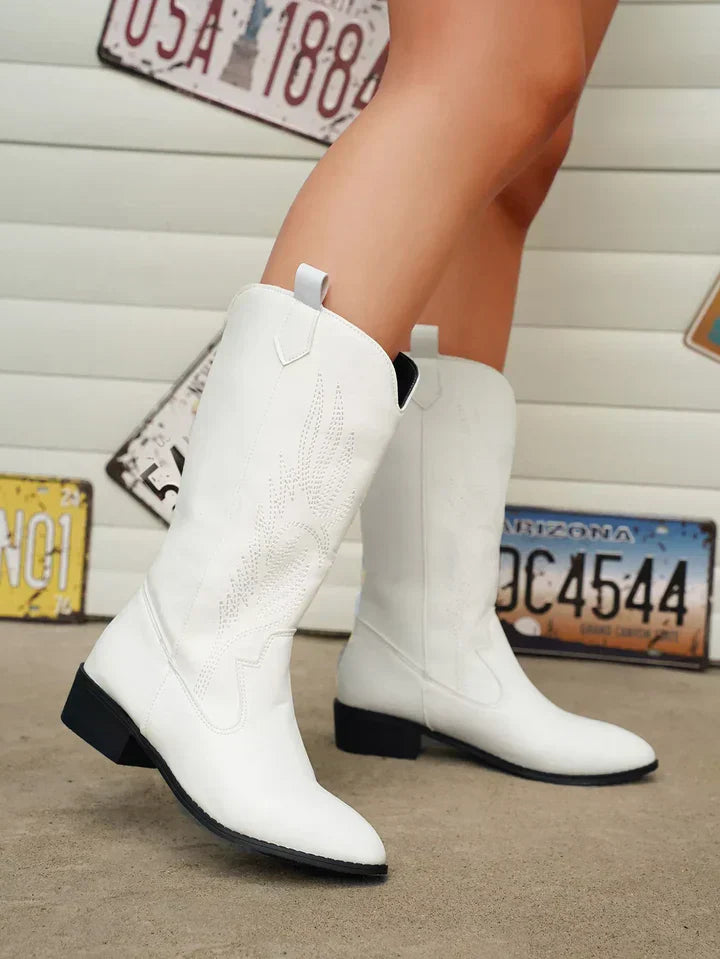 Alicia | Women’s Mid Calf Western Cowboy Boots