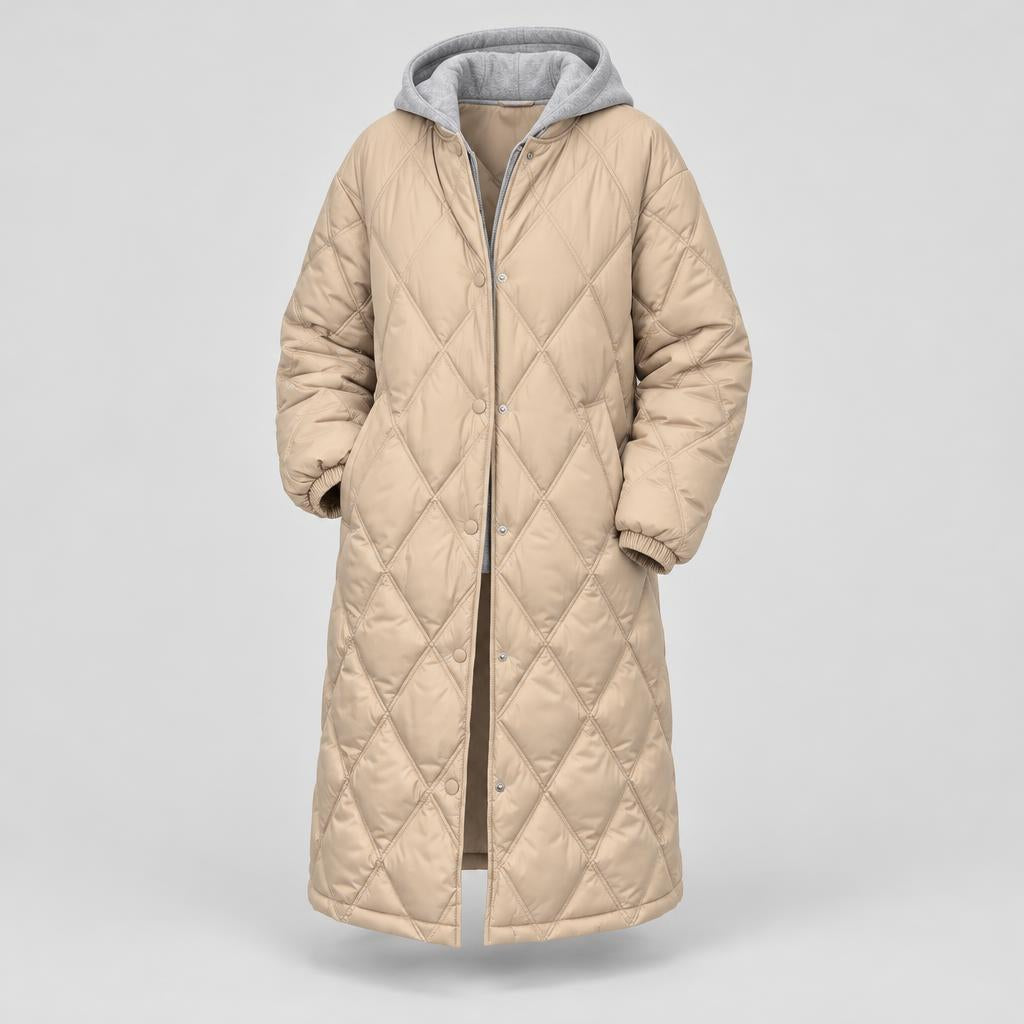 Rachel | Women's Quilted Long Winter Coat