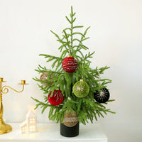 Realistic Soft-Touch Tabletop Christmas Tree with Lights