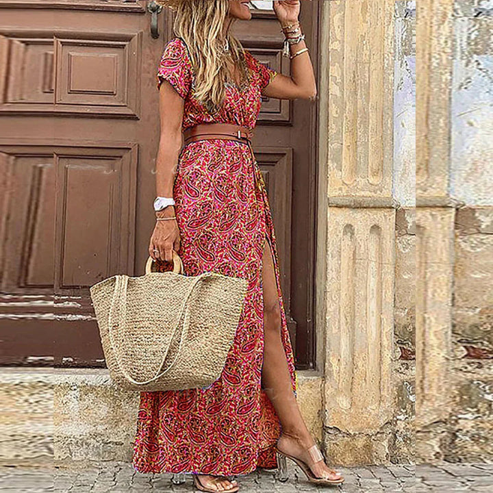 Honora | Women’s Summer Belted Maxi Dress