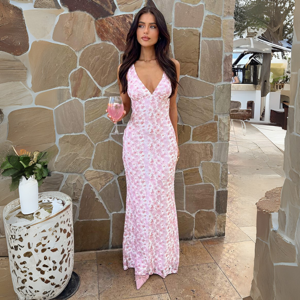 Nora | Women’s Floral Wedding Guest Maxi Dress