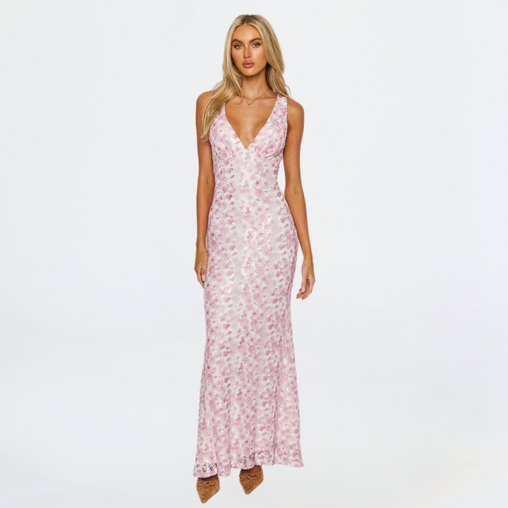 Nora | Women’s Floral Wedding Guest Maxi Dress
