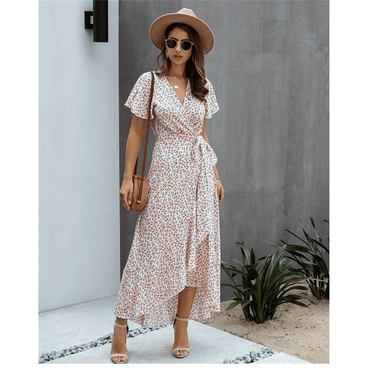 Keira | Women's Tie Waist Summer Maxi Dress