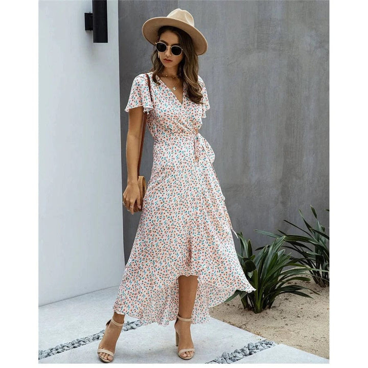 Keira | Women's Tie Waist Summer Maxi Dress