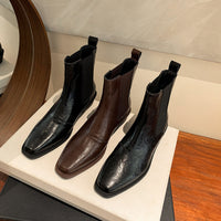 Ruby | Women's Elastic Leather Chelsea Boots