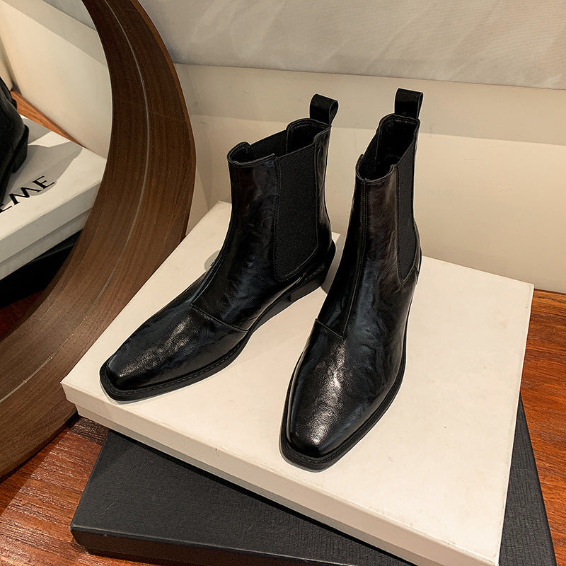 Ruby | Women's Elastic Leather Chelsea Boots