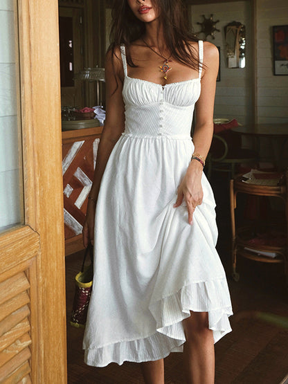 Ciana | Women’s Button Front Summer Midi Dress