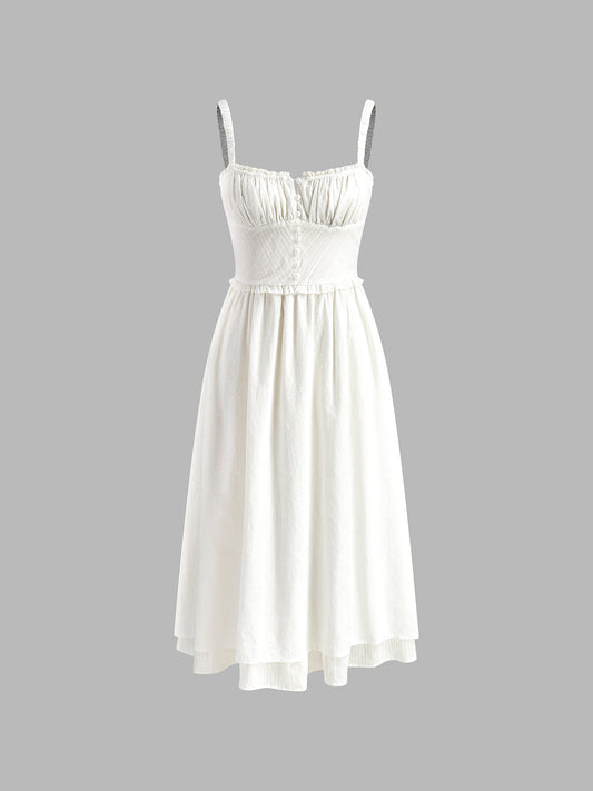 Ciana | Women’s Button Front Summer Midi Dress