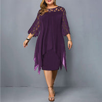 Avrissa | Women’s Round Neck Cut-Out Midi Dress