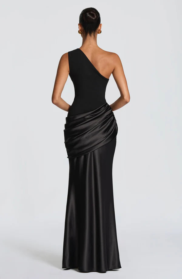 Remi | Women's One-Shoulder Wedding Guest Maxi Dress
