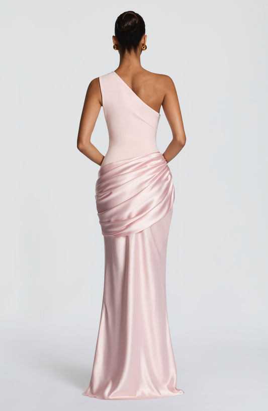 Remi | Women's One-Shoulder Wedding Guest Maxi Dress