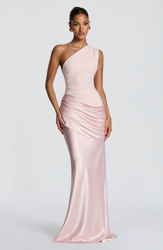 Remi | Women's One-Shoulder Wedding Guest Maxi Dress