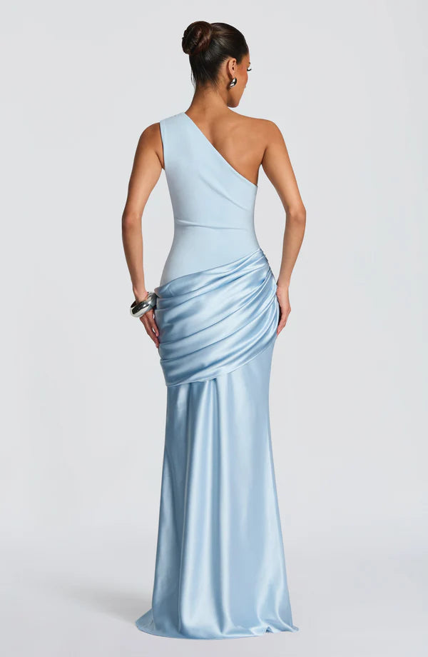 Remi | Women's One-Shoulder Wedding Guest Maxi Dress