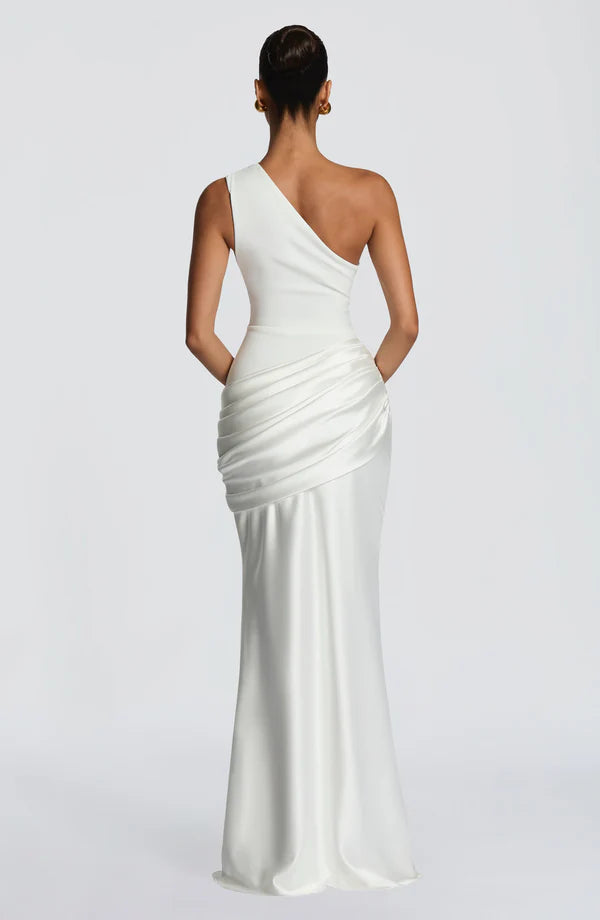 Remi | Women's One-Shoulder Wedding Guest Maxi Dress