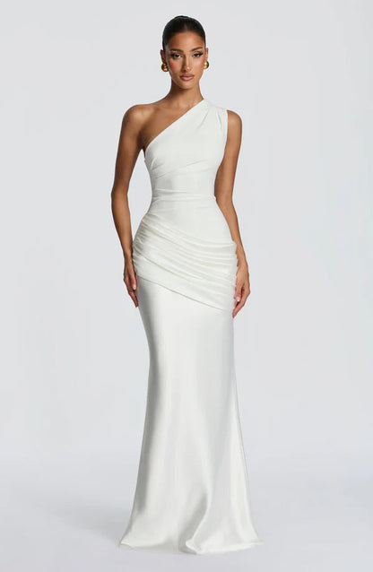 Remi | Women's One-Shoulder Wedding Guest Maxi Dress