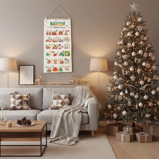 Sarah | Women's DIY Christmas Advent Calendar with 24 fabric pockets
