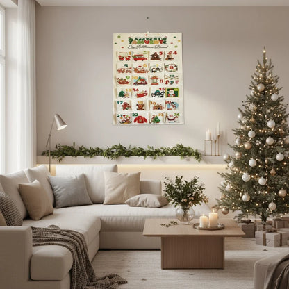 Sarah | Women's DIY Christmas Advent Calendar with 24 fabric pockets