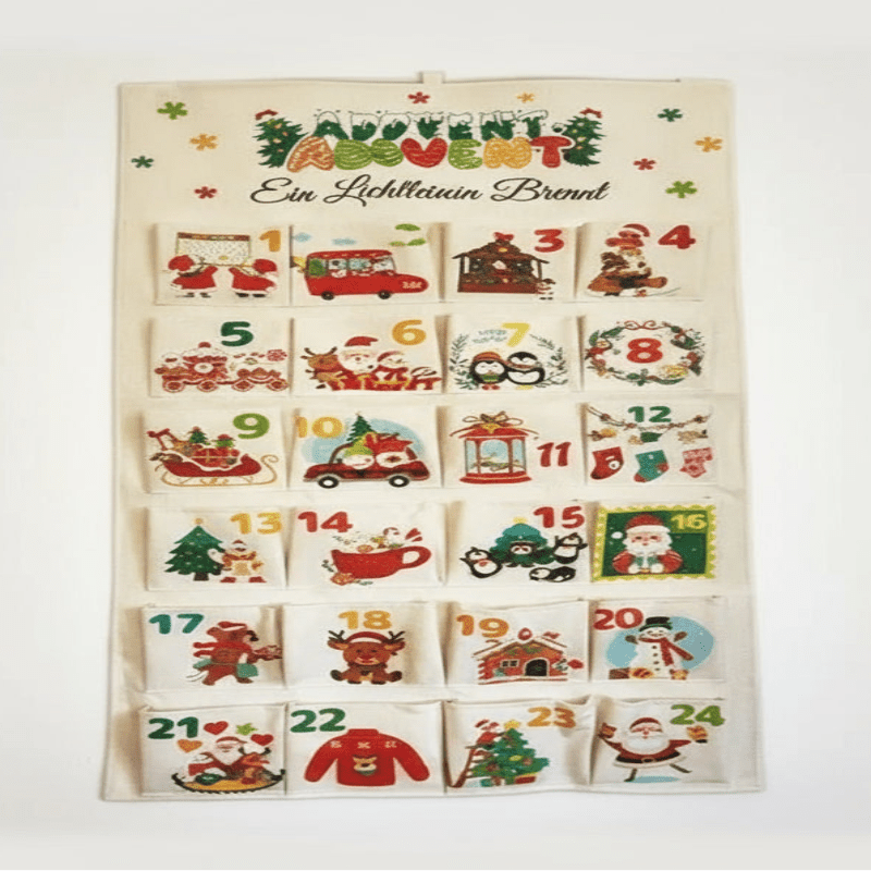 Sarah | Women's DIY Christmas Advent Calendar with 24 fabric pockets