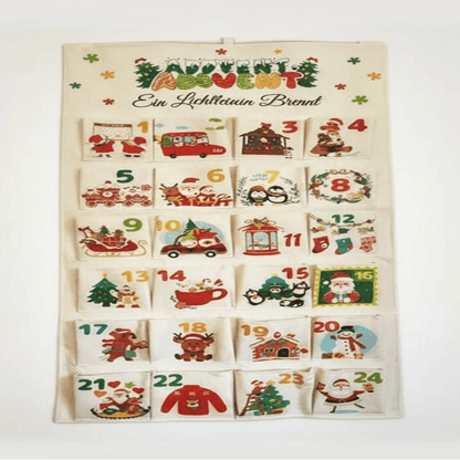 Sarah | Women's DIY Christmas Advent Calendar with 24 fabric pockets
