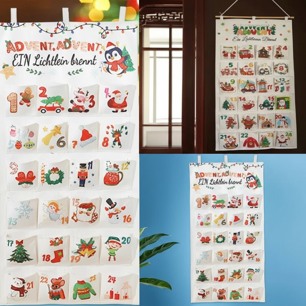 Sarah | Women's DIY Christmas Advent Calendar with 24 fabric pockets