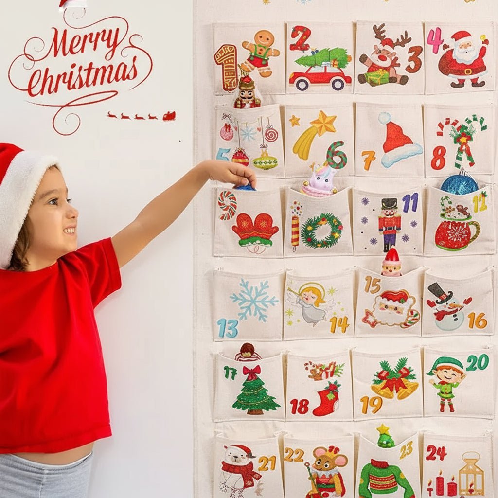 Sarah | Women's DIY Christmas Advent Calendar with 24 fabric pockets