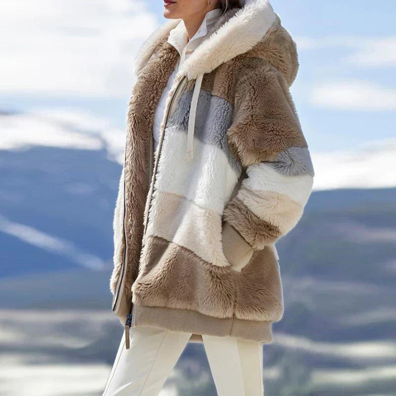 Sarah | Women's Fluffy Relaxed Fit Winter Jacket