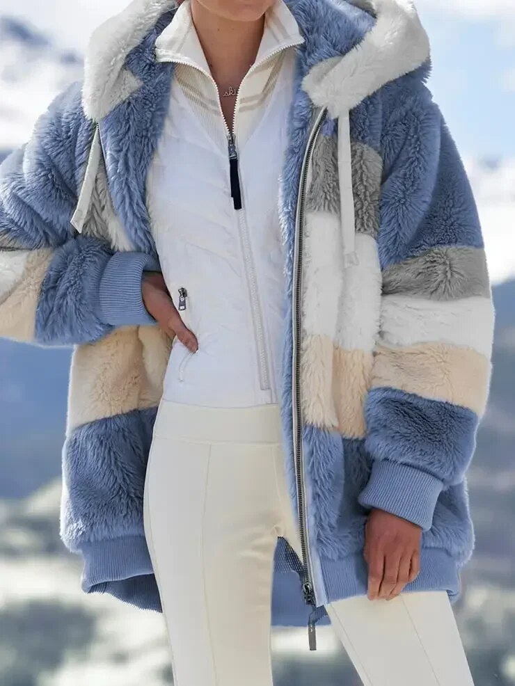 Sarah | Women's Fluffy Relaxed Fit Winter Jacket
