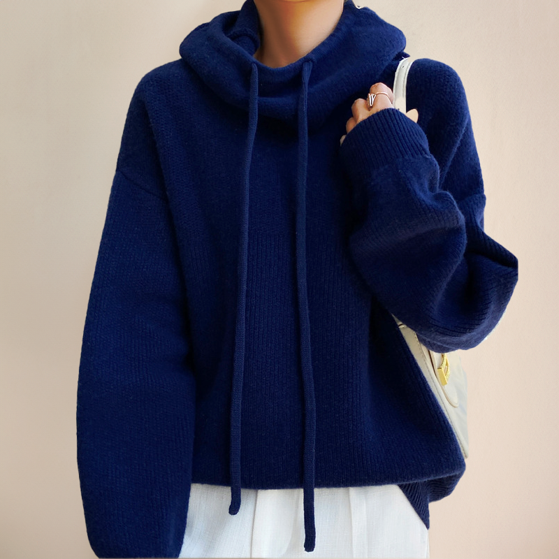 Julia | Women’s Casual Textured Knit Hoodie