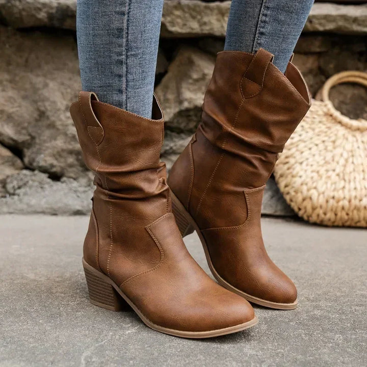 Heidi | Women's Mid Calf Western Cowboy Boots