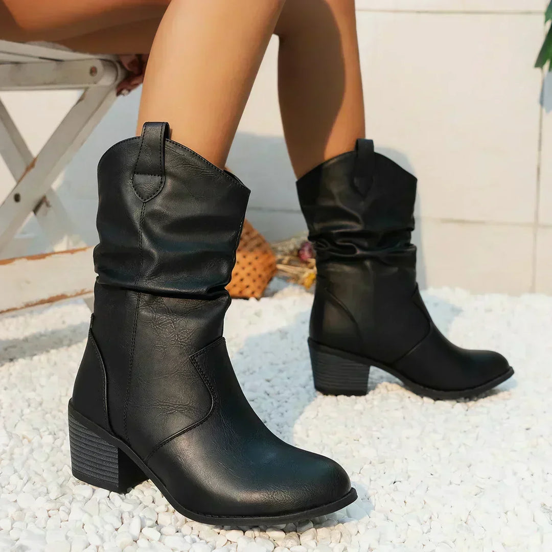 Heidi | Women's Mid Calf Western Cowboy Boots