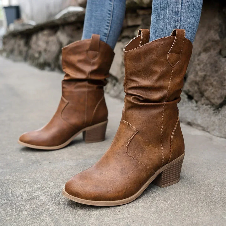 Heidi | Women's Mid Calf Western Cowboy Boots