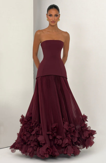 Cynthia | Women's Strapless Formal Wedding Guest Dress