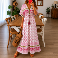 Rose | Women's Boho Sleeveless Maxi Dress