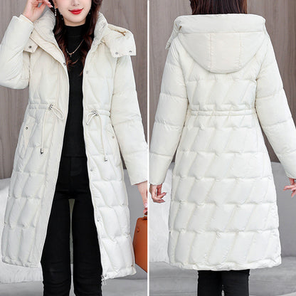 Sienna | Women's Hooded Longline Quilted Puffer Winter Coat