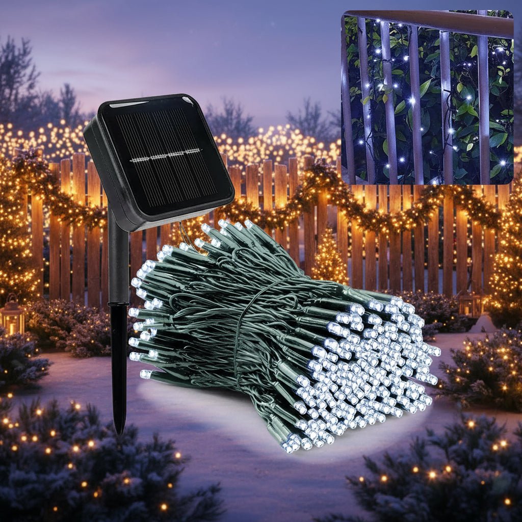 Solar Christmas Lights Outdoor String LED